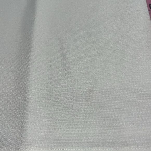 English Factory Sleeveless White Shift Dress With Navy Tie Collar Size Large - Picture 12 of 12